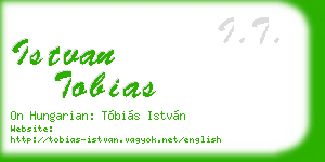 istvan tobias business card